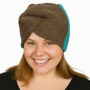 𝅺Hand Knit One Of A Kind Twisted Headband